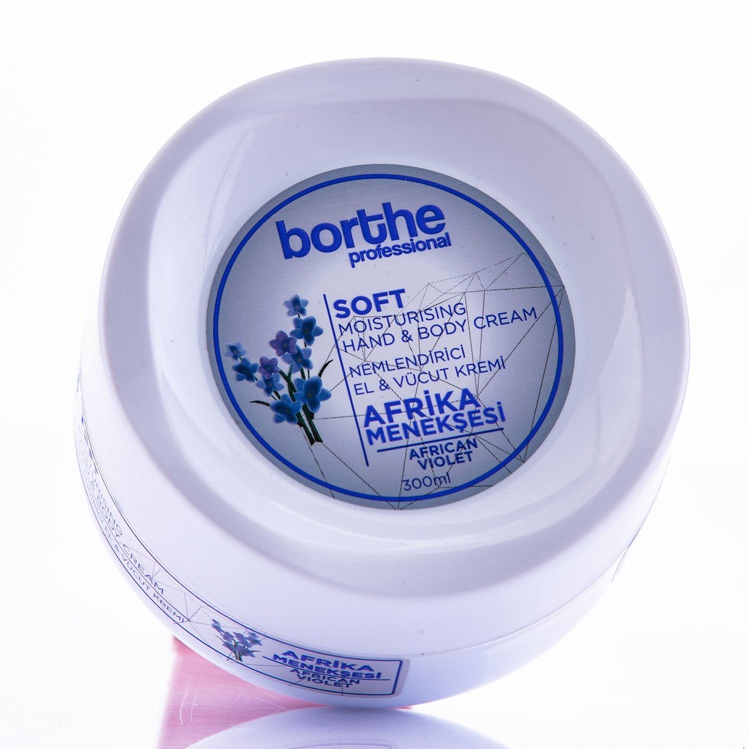 BORTHE Hand & Body Cream African Violet  Ultra Hydrating Formula, For Normal To Dry Hands, Fast Absorbing & Non Greasy 300ml