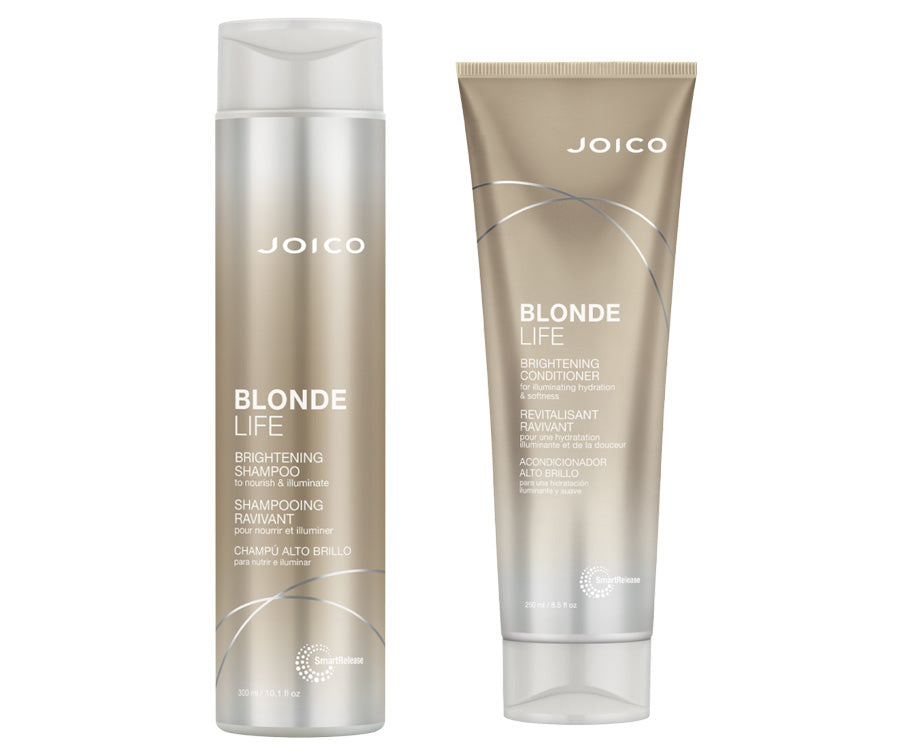 JOICO Blonde Life Brightening Shampoo 300ml + Conditioner 250ml Duo
