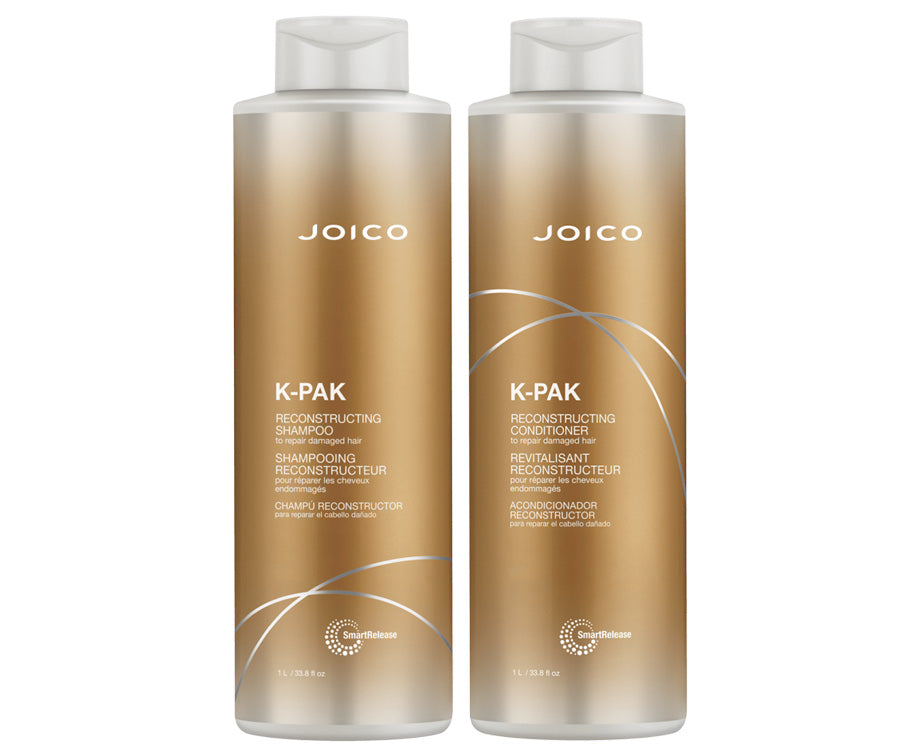 JOICO K-PAK Shampoo 1000ml + Conditioner 1000ml Bundle