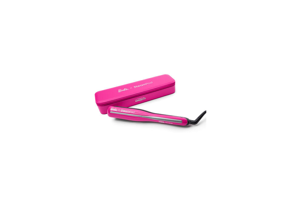 L’OREAL PROFESSIONNEL STEAMPOD 3.0 STEAM HAIR STRAIGHTENER &amp; STYLING TOOL UK PLUG LIMITED EDITION X BARBIE.