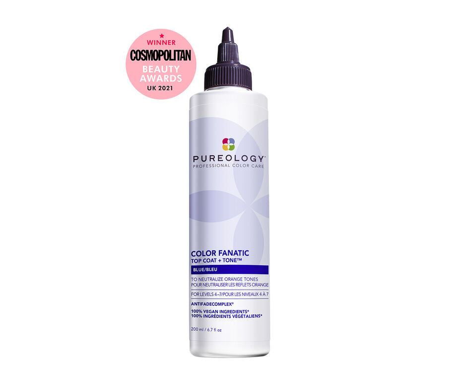 PUREOLOGY COLOR FANATIC TOP COAT AND TONE BLUE  200ML