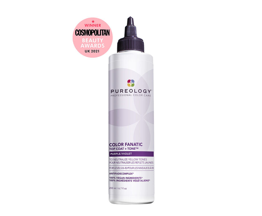 PUREOLOGY COLOR FANATIC TOP COAT AND TONE PURPLE  200ML