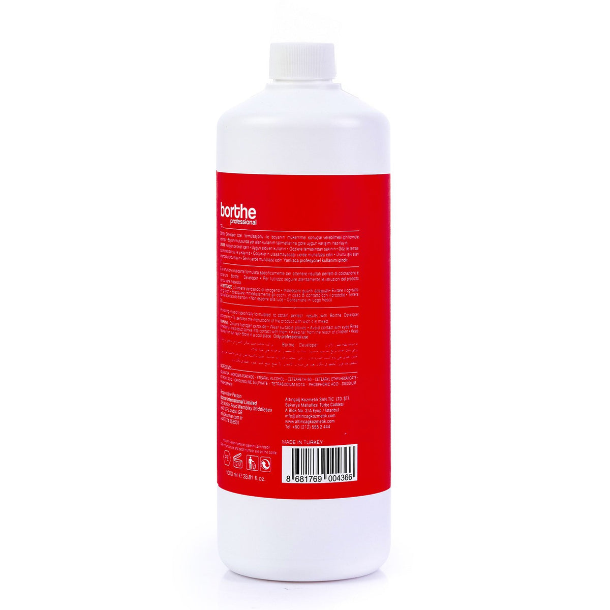 BORTHE Professional Peroxide - Developer %6 (20Vol) 1000ml