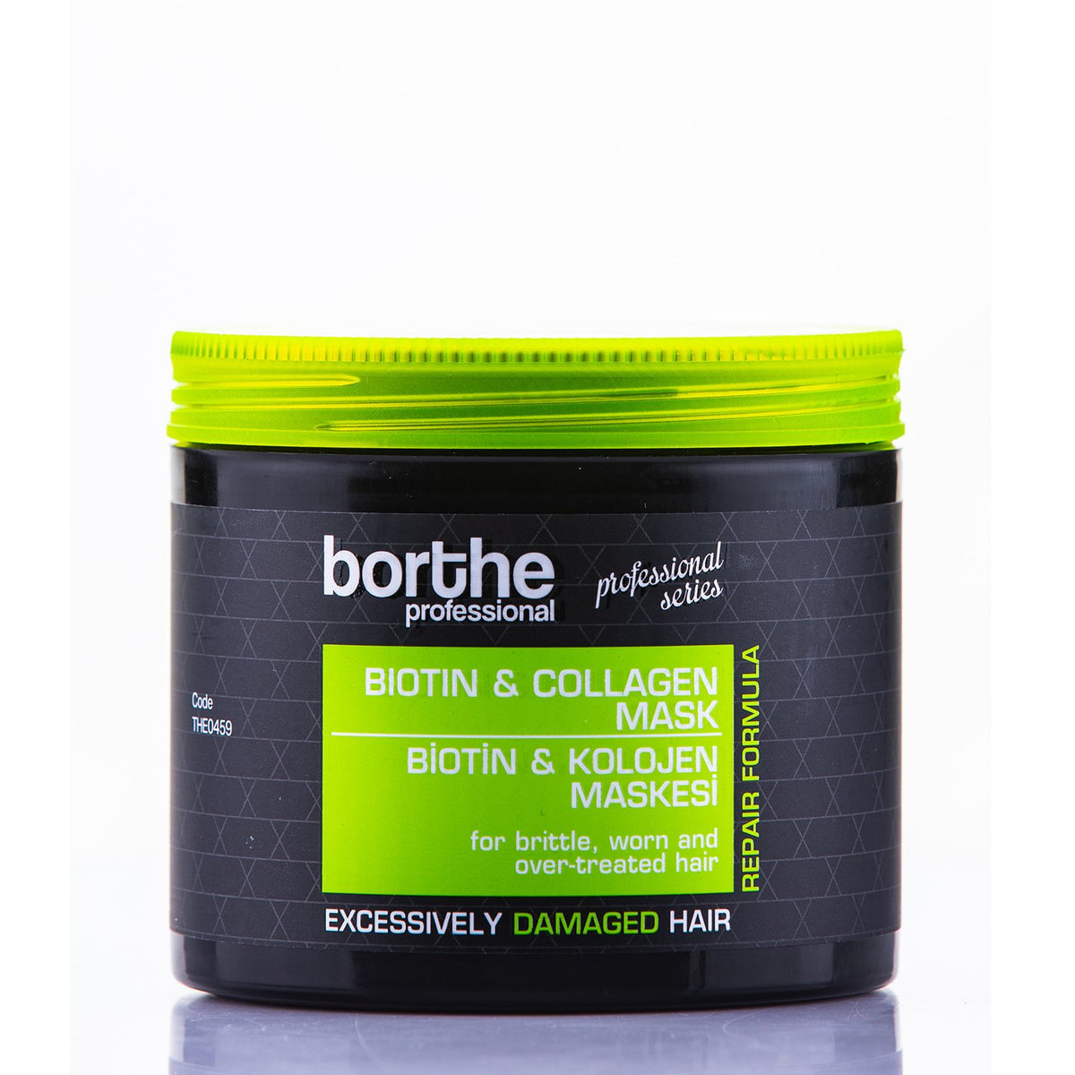 BORTHE Hair Mask With Botox Effect Repair Formula Intensive Hydrating Treatment - Excessively Damaged Hair 500ml