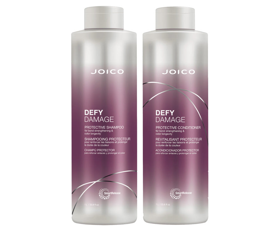 JOICO Defy Damage Shampoo 1000ml &amp; Conditioner 1000ml Bundle